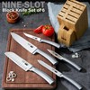 Cooks Standard Kitchen Knife Set with Block 6-Piece, Stainless Steel