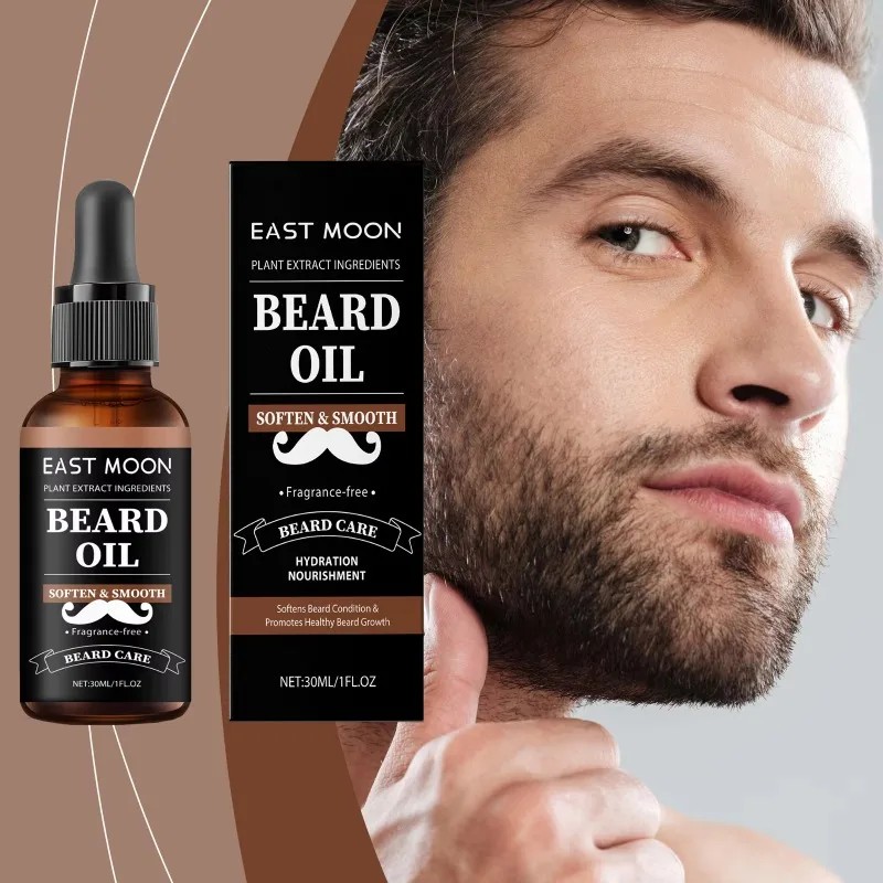 East Moon Men's Beard Care Essential Oil, Moisturizing Moisturizing Hydrating