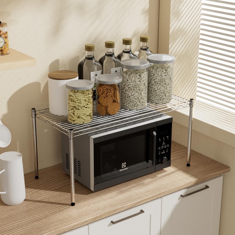Simple Deluxe 1-Tier Shelving Unit, 29.92" W x 13.78" D