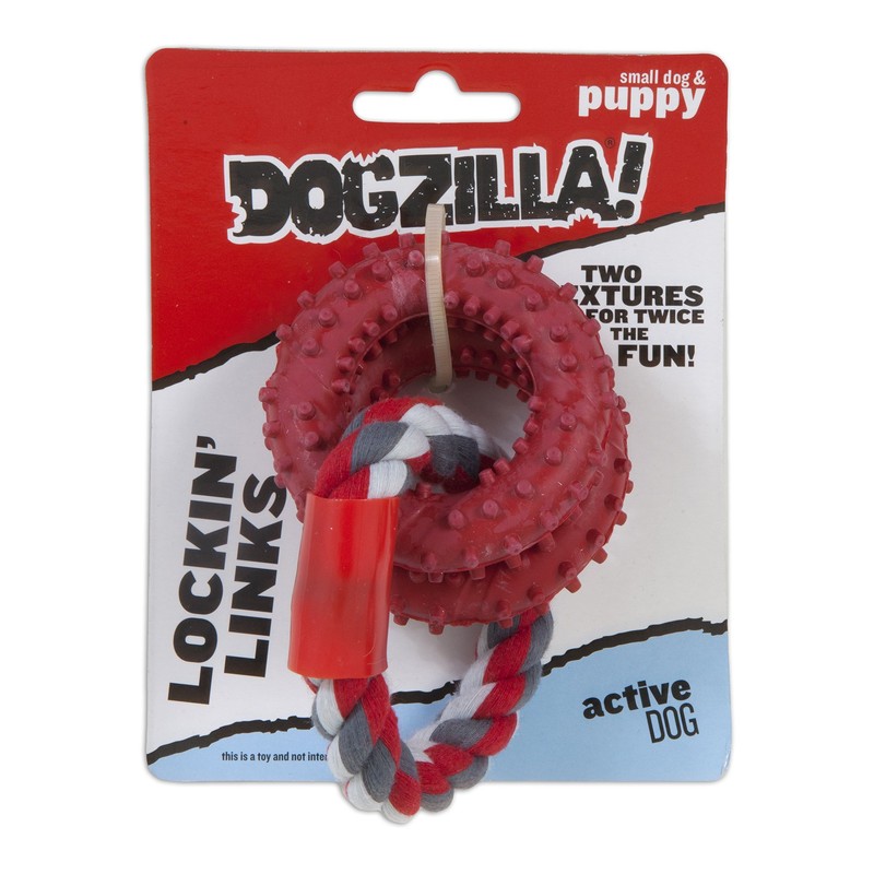 Petmate Dogzilla Locking Links Toy, Small