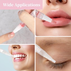 Paquete de 50 bolígrafos de aceite para cutículas vacíos de 3 ml, bolígrafos giratorios transparentes rellenables, bolígrafo de aceite para uñas vacío con pincel T