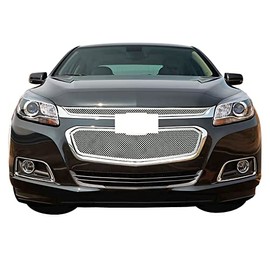 APS Compatible with Chevy Malibu 2014-2015 & 16 Limited Main Upper Stainless Steel Chrome Mesh Front Grill Grille Insert C76340T