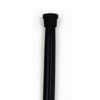 AnNafi Silver Plated Walking Cane Black Metal Chrome Finish Handle