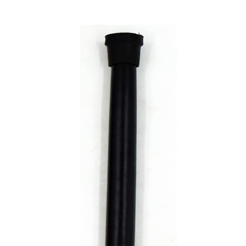 AnNafi Silver Plated Walking Cane Black Metal Chrome Finish Handle