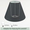 Wogati® Lampshade, Various Sizes and Colours, Colour: Black / Size: