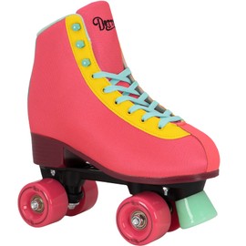 Lenexa Dottie Pink Roller Skates - Indoor/Outdoor Women's & Kids' Skates (Ladies' 11)