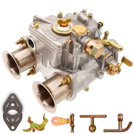 NENKUTEN Carburetor for 40 DCOE Weber 40mm Twin Choke Carb Fits for 1975-1992 VW Water Cooled 1.5, 1.6, 1.7, 1.8 8V Engines, Replace# 19550.174
