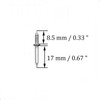 100Pcs Double-Head Skirting Thread Seamless Nail, Skirting Line Without Marks
