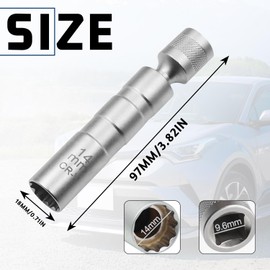 TUZHE Spark Plug Wrench 14 mm Magnet Universal Flexible Spark Plug Wrench Set Tools for Removing Spark Plugs (14 mm)