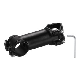 sourcing map 31.8mm Bike Stem 7 Degree 90mm Aluminum Alloy Bicycle Handlebar Stem with Hex Wrench for Mountain Road Bike BMX MTB Cycling, Black
