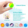 Ecoofor Ecoofor 24 Pieces Bouncy Balls 32mm Bounce Balls 6