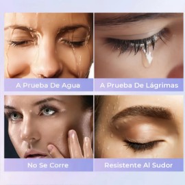 Máscara De Pestañas Waterproof Larga Duración Negro