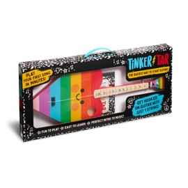 TinkerTar - Rainbow Heart - The Easiest Way to Start and Learn Guitar - Premium Wood Construction - 1 Stringed Toy Instrument for Kids Perfect Intro to Music for Ages 3 and up - from Buffalo Games