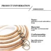 3 Pieces 6 inch Round Embroidery Hoops, Imitated Wood Plastic