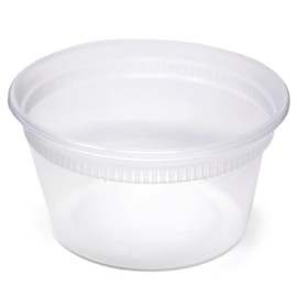 12 oz. Newspring YL2512 DELItainer Clear Round Deli Container Combo Pack 240/CS