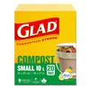 Glad 100% Compostable Bags - Small 10 Litres - Lemon