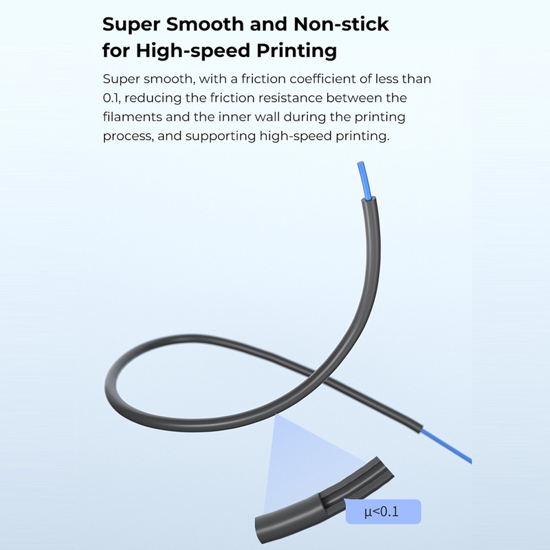 Creality Ultra-Smooth PTFE Tube 1M Length for 1.75mm Filaments with