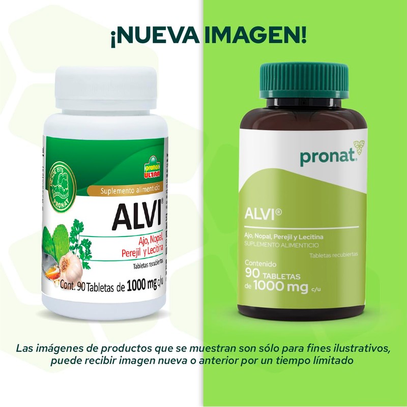 Pronat | Alvi 90 tabletas recubiertas de 1000 mg cada