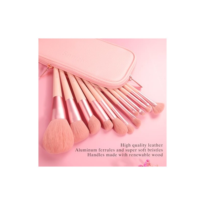 Banidy Juego de Brochas de Maquillaje Con Bolsa y Estuche