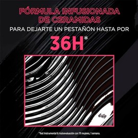LOreal Paris Mascara de pestañas Telescopic Lift A Prueba de Agua, Negro, 10 ml                                                                       