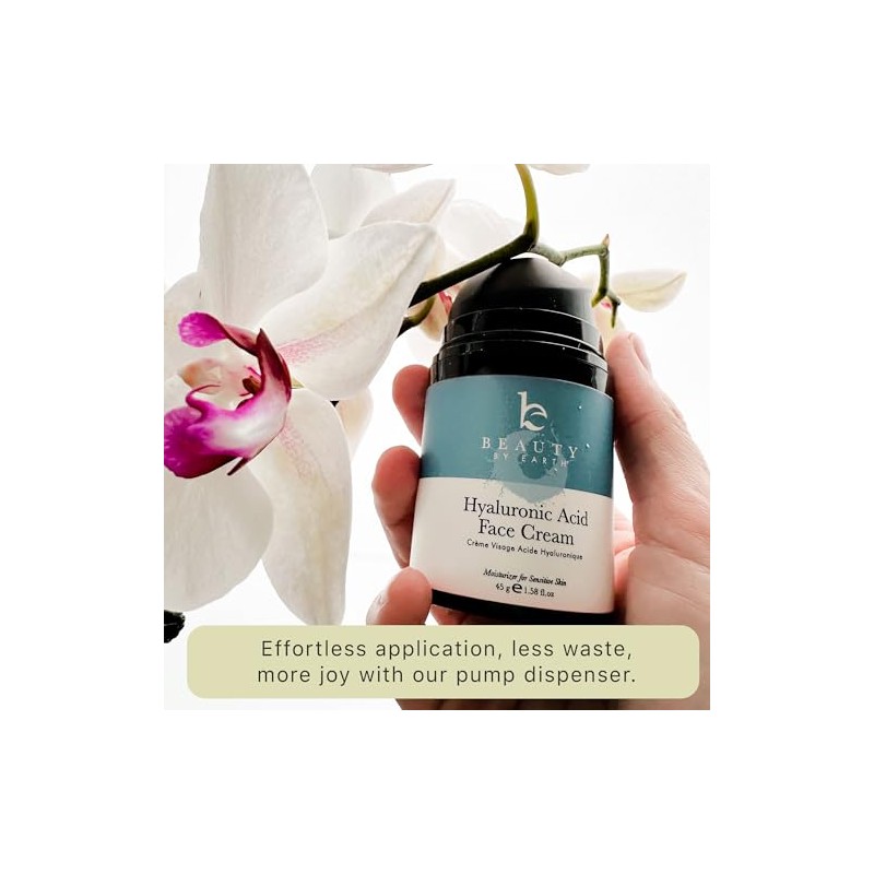 Beauty by Earth- Hidratante con ácido hialurónico para el rostro,