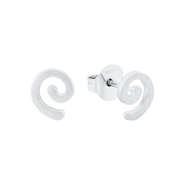 Amor 9063062 Women's Stud Earrings 925 Sterling Silver 0.8 cm Snail in Jewellery Gift Box, None