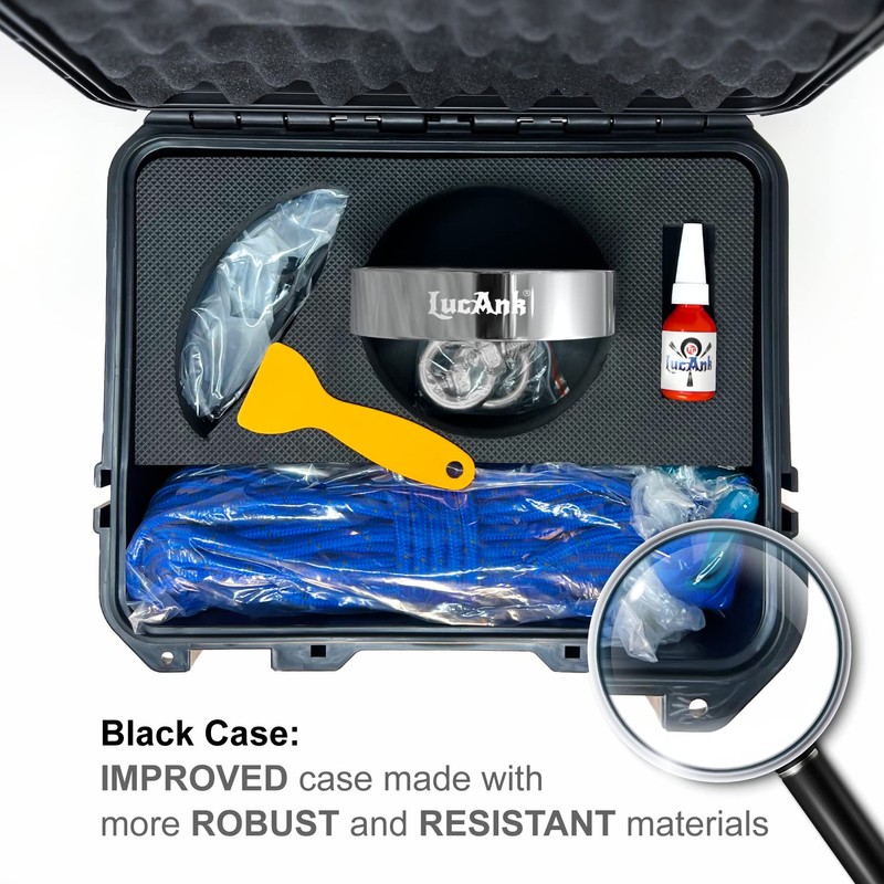 LucAnk 1700Lbs Magnet Fishing Kit | Double Sided Fishing Magnet,