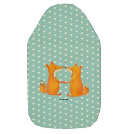 Mr. & Mrs. Panda Hot Water Bottle Foxes Love – Gift, Hot Water Bottle with Cover, Lovers Couple, Grain Cushion, Heat Cushion, Children's Hot Water Bottle, Fox, Romantic, Husband, Hot Water Bottle Cover