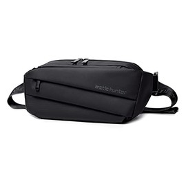 Riñonera Hombre YB00029, ARCTIC HUNTER AH Bandolera Cruzada Impermeable, Riñonera Multifuncional con Cremallera para Correr, Senderismo, Ciclismo, Cam