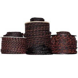 SGT KNOTS California Truck Rope - Twisted Polypropylene Rope for Cargo Straps, Tie-Downs, Gear Bundles, Boating, More (3/4" x 100ft, Black and Orange)