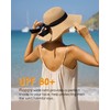 FURTALK Womens Sun Straw Hat Wide Brim UPF 80 Summer