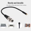 ASHATA 3.5MM Hembra a XLR Hembra Aleación de Zinc 3.5MM