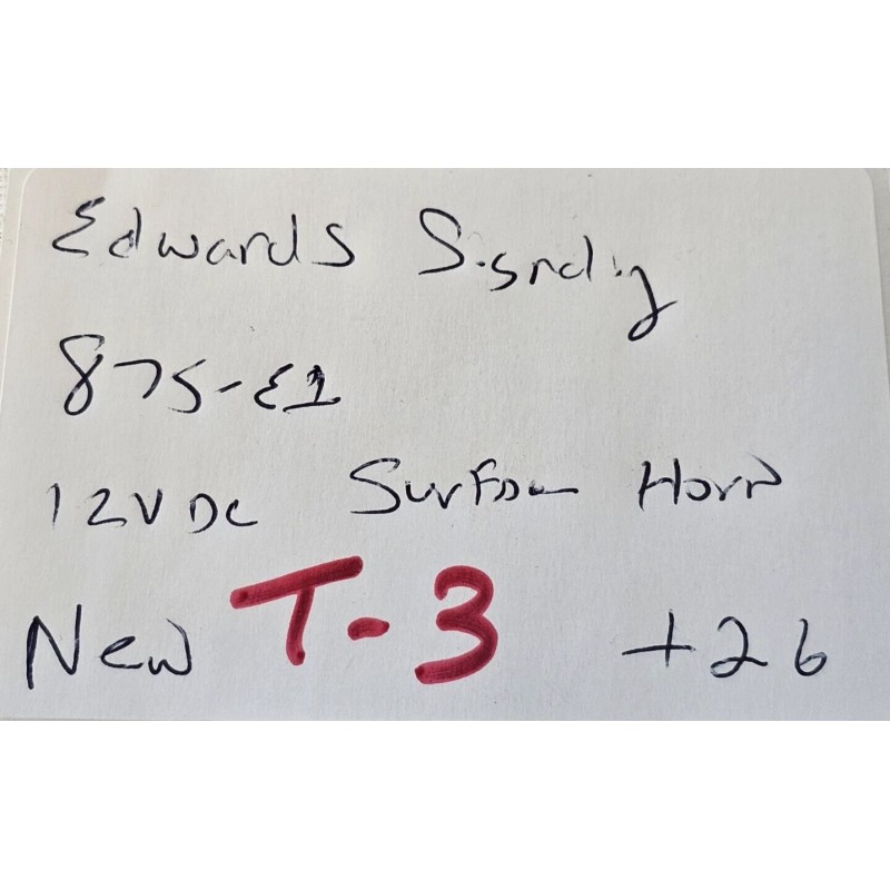 Edwards Signaling Adaptahorn Signal Surface Horn Alarm 12VDC 12V DC