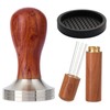 Abeskch 53mm Espresso Tamper Kit, Hard Wood Espresso Tamper Tool