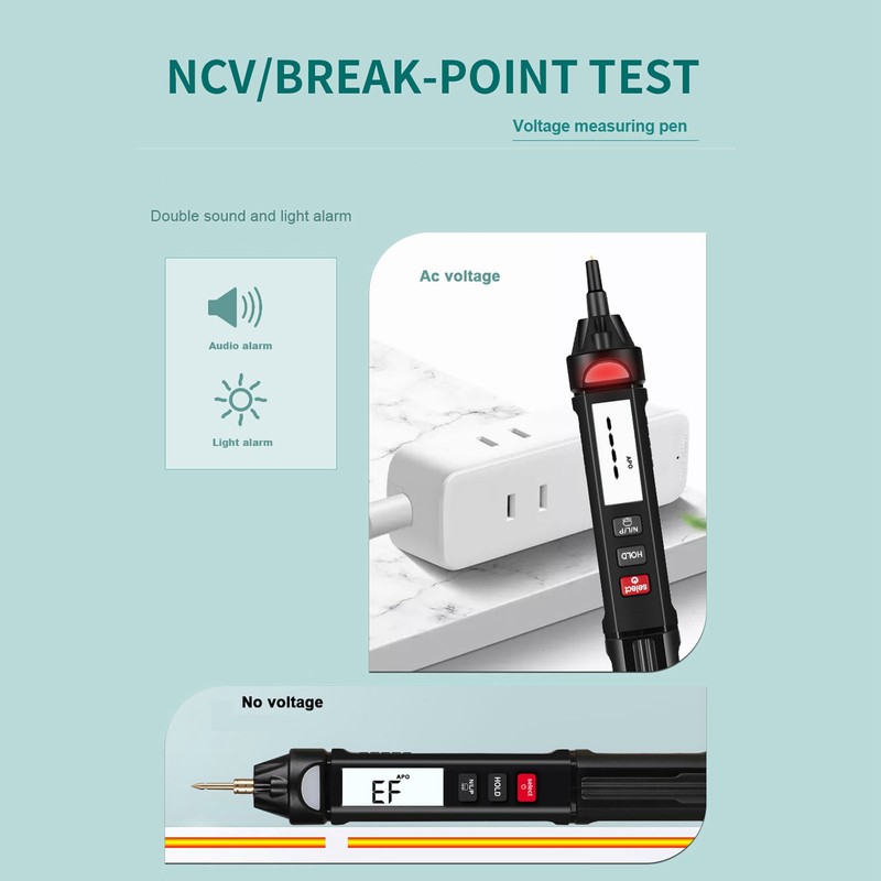 Digital Multimeter Pen DC AC Voltage Resistance Tester Meter Voltmeter