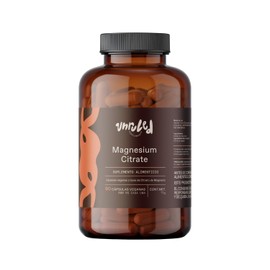 Unruled - Magnesium Citrate | Citrato de Magnesio | 30 porciones de 2,400mg | 90 Cápsulas Veganas | 100% natural y sin Rellenos | Suficiente para 1 mes | Excelente Absorción y Biodisponibilidad