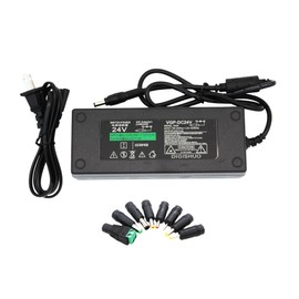 DIGISHUO DC 24V 5A 120W Power Supply Adapter Transformer Switch AC 110V/220V to DC 24V 5amp Switching Converter LED Driver for LED Strip Light CCTV Camera Security System (24V 5A 120W)