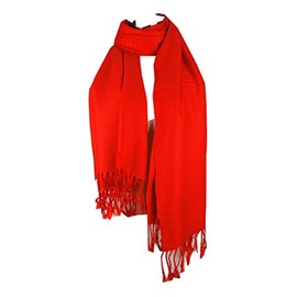 Premium Pashmina Shawl Wrap Scarf - Candy Apple Red