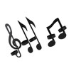 4Pcs Unique Iron Black Music Note Wall Sconce Candle Holder