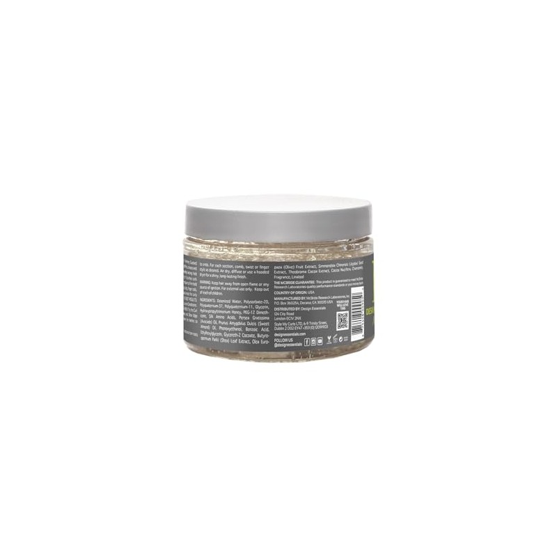 Design Essentials Natural,Almond & Avocado Honey Curl Forming Custard, 12