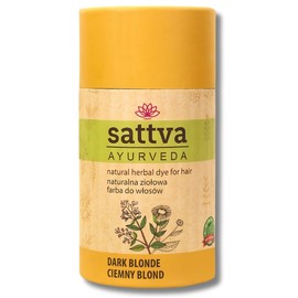 Natural Hair Colour - Double Portion by Sattva Ayurveda: Henna Hair Colour for Allergy Sufferers, Organic Plant Hair Colour for Natural Hair Colour, Hair Colour Volume and Shine - ECOCERT (Dark