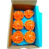 Set de 12 velas de cempásuchil con forma y aroma