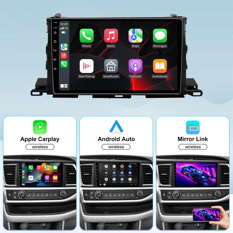 5GWiFi Upgrade Car Stereo Radio for Toyota Highlander 2014-2019 -