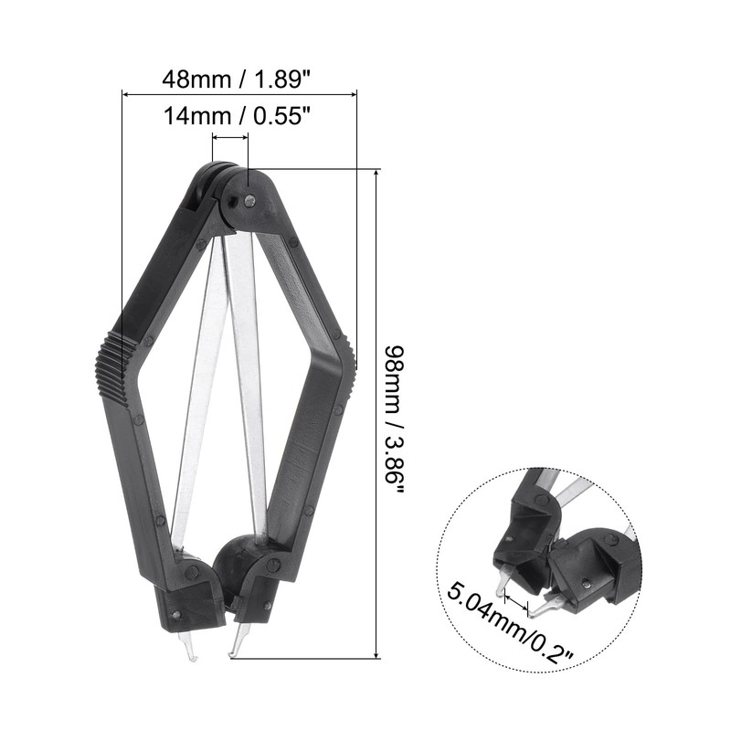 Sourcingmap Professional Tool PLCC IC Extractor (WTS-610) Chip Spring Assisted