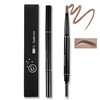 Eyebrow Brush and Pencil Combo, Waterproof Brow Pen for Precise