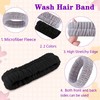 YGQQOY Spa Headband, Makeup Headband for Washing Face,Hair Bands Men,Black