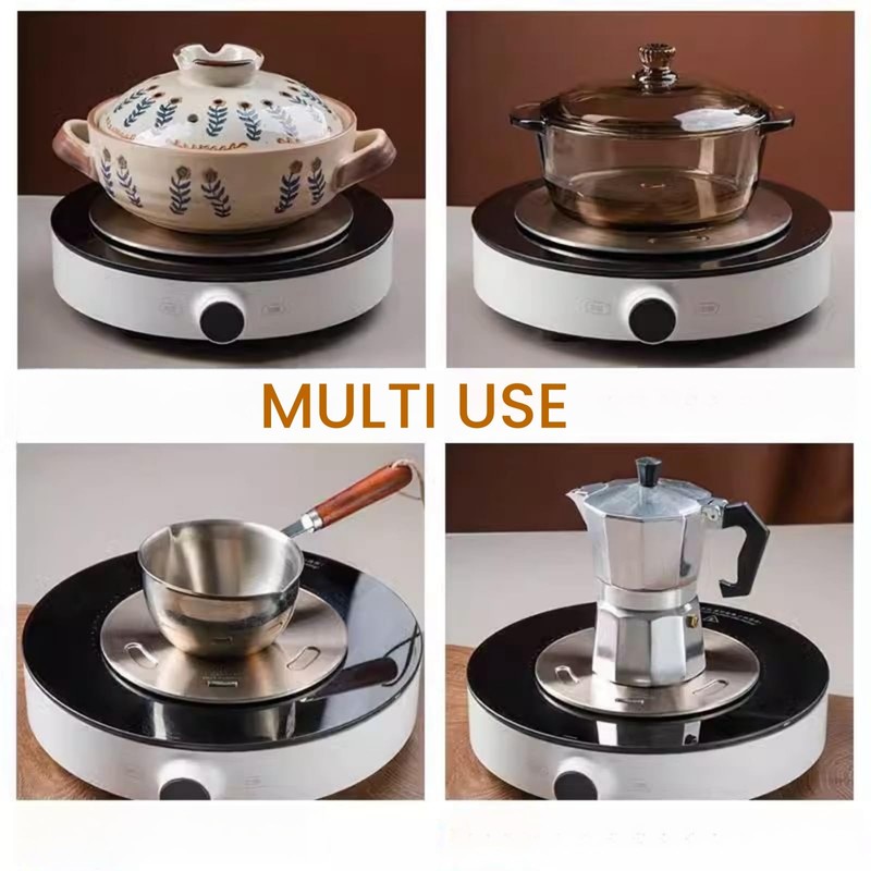 Induction Cooktop Adapter Plate, Lifenergric Heat Diffuser Plate for Glass