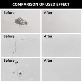 Drywall Patch Repair Kit, 7oz Wall Mending Agent, Spackle Wall Repair Paste with Scraper, Wall Putty Repair Holes and Cracks for Home Wall, Wall Surface Hole Fill Quick and Easy Solution