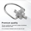 2pcs Locking Cap Key for R410A & R22 Refrigerant, Tamper-Proof