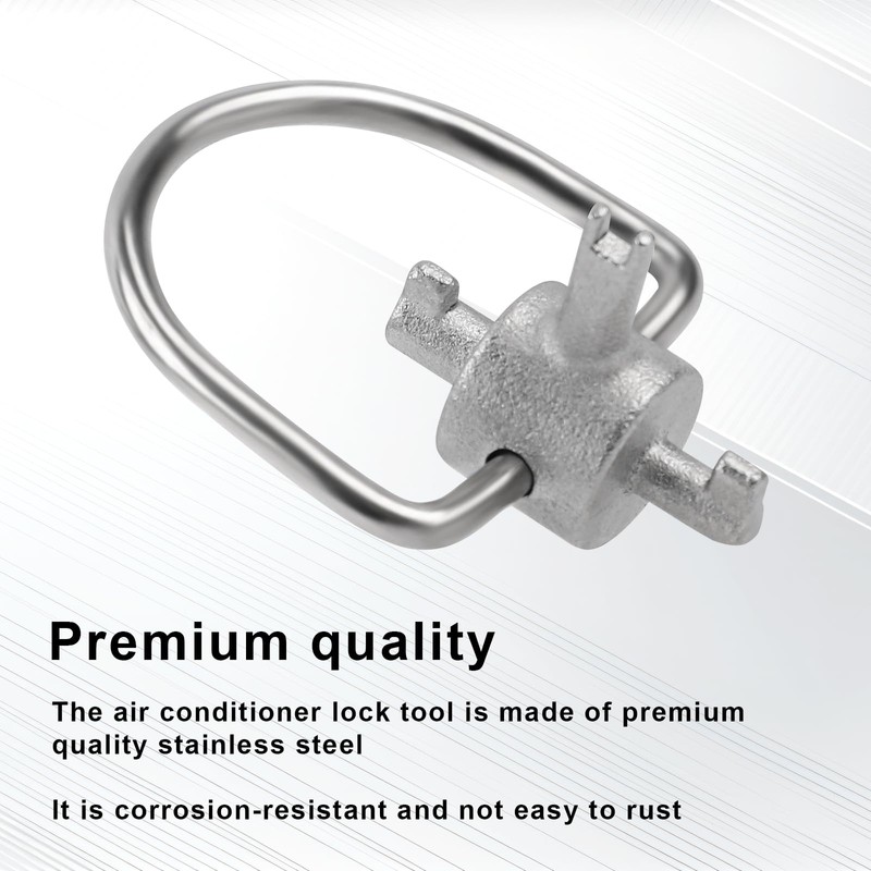 2pcs Locking Cap Key for R410A & R22 Refrigerant, Tamper-Proof